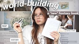 WORLD-BUILDING my *new* fantasy novel 🐉 ⚔️ VLOG (making maps, magic curses + re-writing my book?)