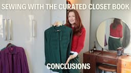 SEWING WITH THE CURATED CLOSET BOOK - CONCLUSIONS