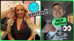 My boyfriends NEW NECK TATTOO (omg) + I'm VERIFIED on Instagram!!!