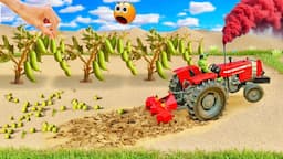 top most creative science projects | mini tractor is plowing for the cultivation of peas