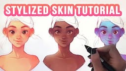 How to paint STYLIZED SKIN EASY