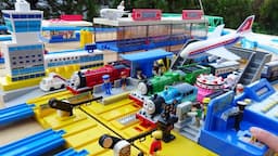 Plarail Shinkansen Announcement Station☆Thomas departs from the airport station