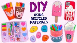 12 DIY CRAFTS USING RECYCLED MATERIALS - EASY and CHEAP