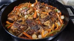 Grilled Chicken smothered in Veggie sauce | Gambian Chicken Yassa Recipe | Easy Dinner Recipe #BHM