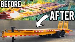 TRAILER RESTORATION - Restoring An Old Equipment Trailer