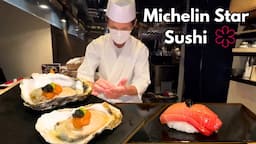 18 Course MICHELIN STAR "Sizzling Sushi" BEST SUSHI in Tokyo Japan | 100 Foods to Eat Before You Die