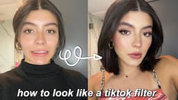 in depth night out makeup tutorial | how I recreate the "light makeup" tiktok filter