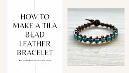 Macrame Tila Bead Bracelet