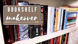 Bookshelf MAKEOVER and Bookshelf TOUR | This took me two days...