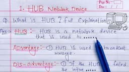 What is HUB? full Explanation | Computer Networking