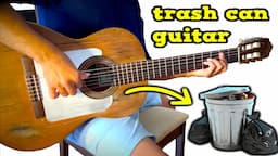 I found this broken guitar in a trash can, am I going to make it sound ?