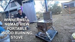 The Winnerwell Nomad view Portable Wood burning stove - from Homecamp.com.au