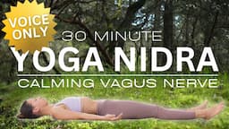 Calming Vagus Nerve Yoga Nidra | VOICE ONLY| YWM 695