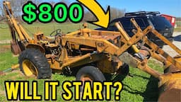 WILL IT START? Buying a cheap forgotten backhoe Case 580 construction king