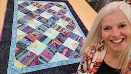 USE ANY SIZE SCRAPS!?! Donna's FREE "scrappy lattice" Quilt!