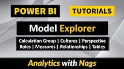 Model Explorer In Power BI | Calculation Groups | Cultures | Perspective in Power BI (66)