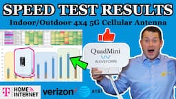 ✅ The Best Mini External Antenna For T-Mobile 5G Home Internet -Waveform QuadMini 4x4 MIMO - Verizon