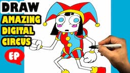 How to Draw AMAZING DIGITAL CIRCUS - Pomni Running