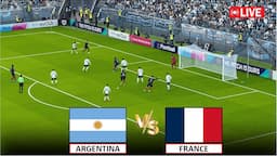 🔴LIVE : ARGENTINA vs FRANCE I QUARTER FINAL I PARIS OLYMPIC 2024 STREAMING I eFOOTBALL PES 21 GAME