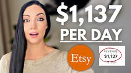 Copy My $1,137 Per DAY Etsy Store Strategy (Print on Demand Tutorial)