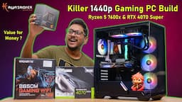 Killer 1440p Gaming PC Build 🤯 Ryzen 5 7600x & RTX 4070 Super Combo ft @kryptronixgaming