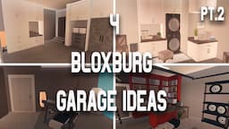 4 Bloxburg Garage Ideas | Welcome to Bloxburg | Garage Ideas | pt. 2