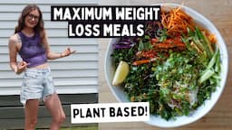 Delicious vegan weight loss meals in UNDER 15 MINUTES//3 easy vegan recipes