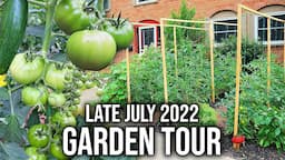 Urban Garden Tour, Growing Vegetables in the Front Yard | Late July, 2022