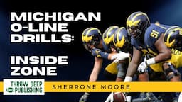 WATCH: Michigan Inside Zone Blocking Drills - Sherrone Moore