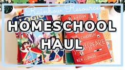 Rainbow Resource Haul || resources for the new homeschool year