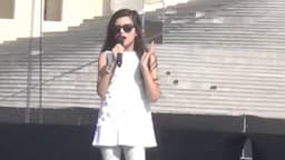 AS GREAT AS A PERFORMANCE!! Angelina Jordan soundcheck for opening festival in Doha Beautiful !!