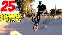 25 BEGINNER BMX TRICKS!