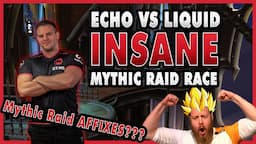 Mythic Raiding AFFIXES??? Echo Vs Liquid Raid-Race Highlights | Rad Charity Stream  | Gingi