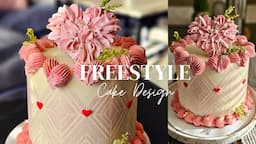 Freestyle a Couture Cake With Me | Heart Design