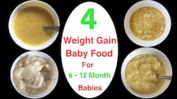 Breakfast Recipe For 8 month to 24 month  Babies | 4 Meal Plan For 1 Year Babies | Baby Food