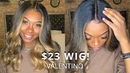 IM SOLD! 😍 | $23 Synthetic Wig| FreeTress Equal | Valentino | Tea w/ Tiasia