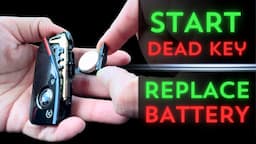 How To START BMW With Dead Key & Replace Battery! Must Know!