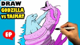 How to Draw GODZILLA vs TIAMAT