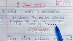 Java Basic OOP Concepts | Features of OOPs in Java | Learn Coding