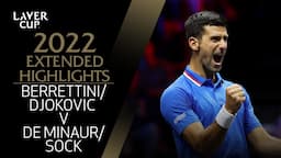 Djokovic/Berrettini v de Minaur/Sock Extended Highlights | Laver Cup 2022