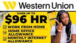 Make $3,840/WK | WESTERN UNION Remote Jobs | HIGH PAYING Remote Jobs