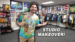 Ultimate NEW STUDIO MAKEOVER! 100% Thrifted Interior Design!