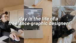 DAY IN THE LIFE of a freelance graphic designer | new clients and course creation