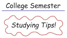 Studying Tips For The Next College Semester