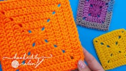 How to Crochet a SEAMLESS Solid Square WITHOUT Turning! 🧶