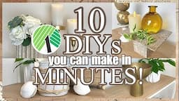 10 EASY DOLLAR TREE & WALMART HOME DECOR IDEAS YOU CAN MAKE IN MINUTES!