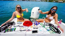 GIANT Boat Party! BOCA BASH Clean Up & TREASURE HUNTING!  2024