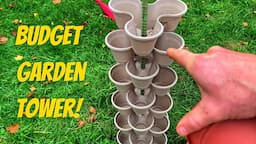 Dollar Tree Stackable Planters | Vertical Garden Tower on a Budget