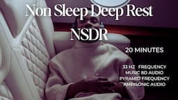 20-Minute Deep Rest NSDR (Non Sleep Deep Rest) Meditation: Energizing Boost | BLACK SCREEN