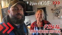 TINY HOUSE Final Reveal! Incredible Journey! Couple Builds Tiny House, Arkansas Homestead